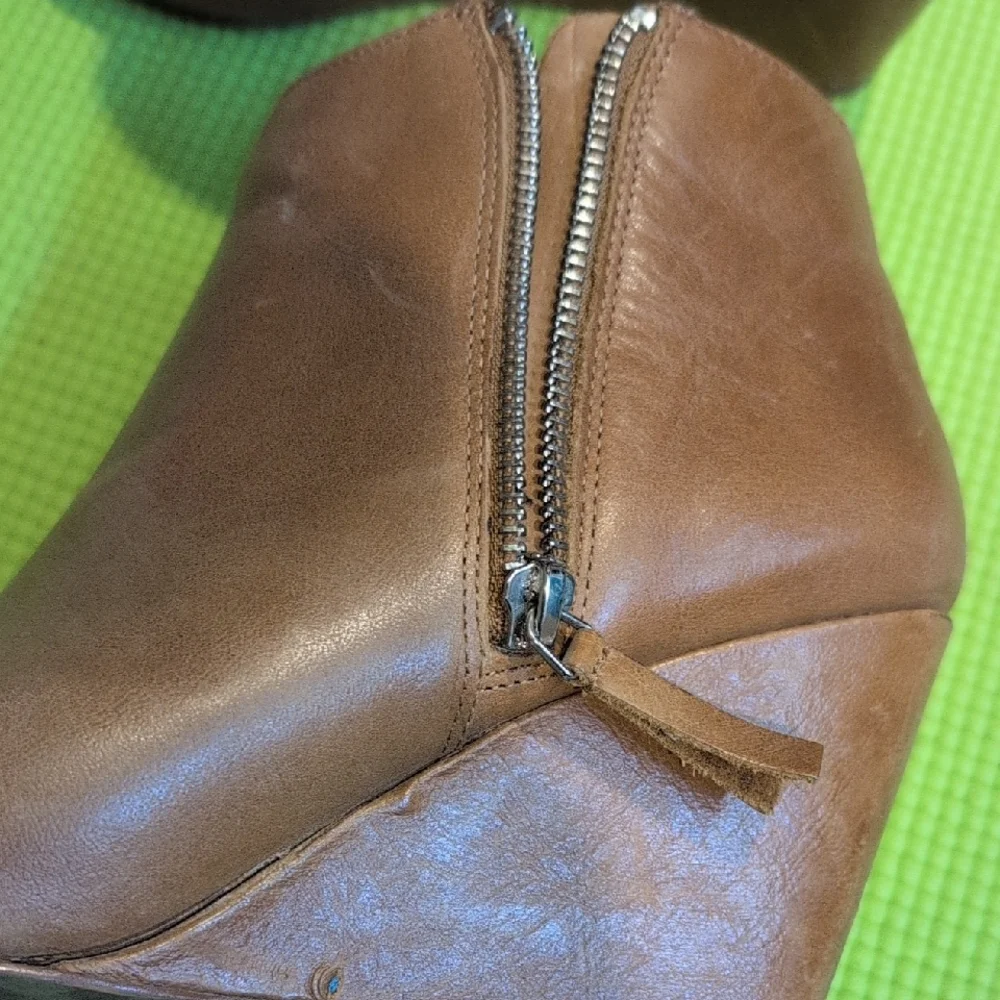 Brown Wedge Ankle Boots